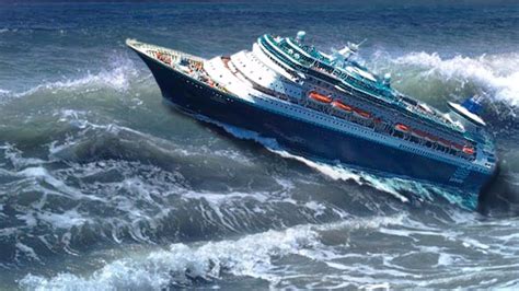 cruise ship in hurricane